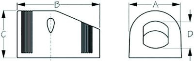 SEA-DOG LINE 426029-1 TENT MOUNT SOCKET PANEL TRP
