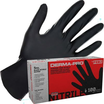 66544 NITRILE 5MIL BLKGLOVEXL 100/BX