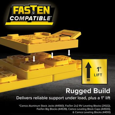 CAMCO RV 44565 JACK PADS FASTEN STACK 4PK