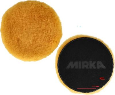 MIRKA ABRASIVES MPADLWY-7 LAMBS WOOL PAD YELLOW 7IN 2/PK