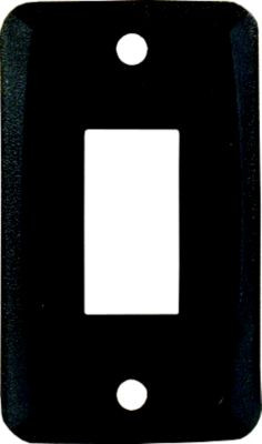 JR PRODUCTS 12855 SINGLE FACE PLATE BLACK