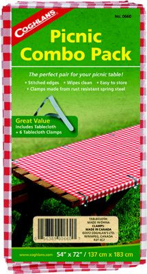 COGHLANS (US ONLY) 0660 PICNIC CMBO PK TABLECLTH CLAMP