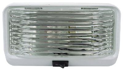 SEACHOICE 590-1118 PORCH LGHT SQ W/SWTCH CLEAR