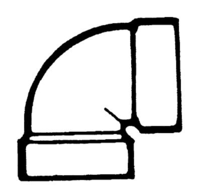 LASALLE BRISTOL (BRISTOL PRODS) 632201 1/4 BEND VENT 1 1/2IN ABS