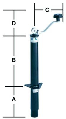 BAL PRODUCTS DIV NCO 29033B 5000# TONGUE JACK TOP WIND BLK