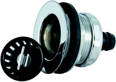 JR PRODUCTS 9490-215-022 SINK STRN W/BASKET LN