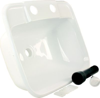 JR PRODUCTS 95351 LAVATORY SINK/ WHITE