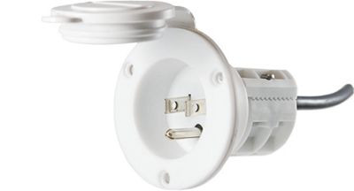 MINN KOTA 1865110 MKR23 AC POWER PORT WHITE