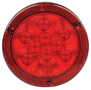 SEACHOICE 1153 LED TAIL RND 10 LEDS RFLX RED
