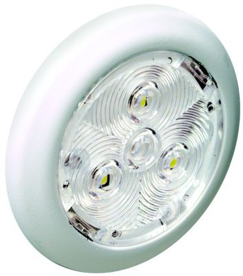 ATTWOOD MARINE 6320W7 2.75" RD WHITE BEZEL LED INT.
