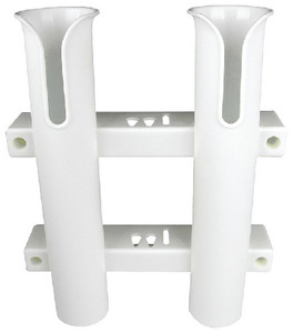 SEACHOICE 89401 ROD RACK-HOLDS TWO-WHITE
