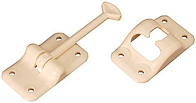 RV DESIGNER E233 ENTRY DOOR HOLD-PLAST. COL WHT