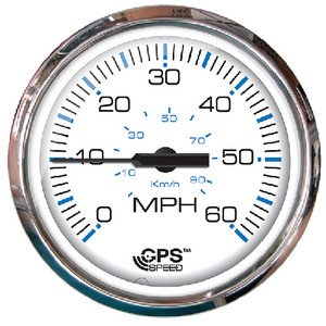 FARIA INSTRUMENTS F33839 CHES S/S WHT GPS SPEEDO 60 MPH