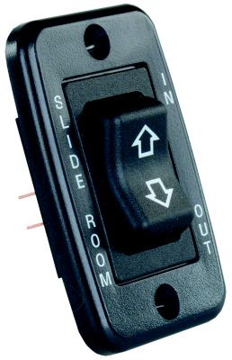 JR PRODUCTS 12355 SINGLE SLIDEOUT SWITCH BLACK