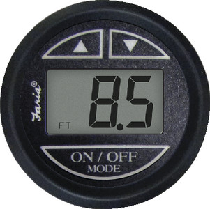 FARIA INSTRUMENTS F12851 EURO BLACK DEPTH-IN HULL MOUNT