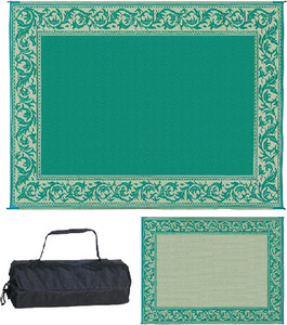 MING'S MARK INC RC4-GRN 8X20 PATIOMAT GREEN/BEIGE