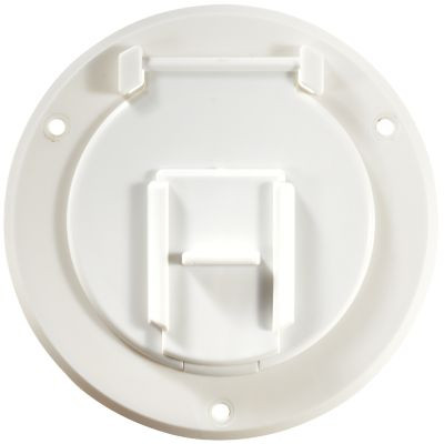 RV DESIGNER B120 CABLE HATCH-ROUND PW 4.3"X2.3"