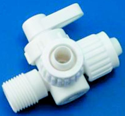 ELKHART SUPPLY CORP 06912 3WAY VALVE 1/2"X1/2"MPTX1/2"