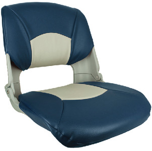 SPRINGFIELD MARINE 1061019 SKIPPER SEAT GRAY W/BLUE&GRAY
