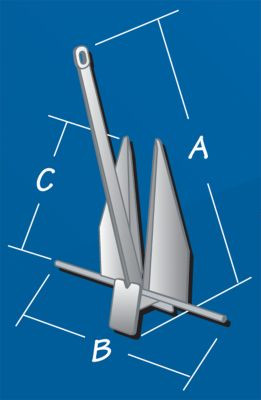 TIEDOWN ENGINEERING 94020 ANCHOR HI-TENSILE 12 LB