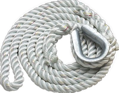 NEW ENGLAND ROPES C629K0-20-00012 3-STRAND MOOR PENDANT 5/8X12