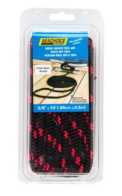 SEACHOICE 42431 POLY DOCK LINE BLK 3/8IN X 15F