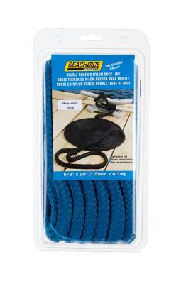 SEACHOICE 40471 DBL BRD DOCK LINE-BLU-5/8"X20'