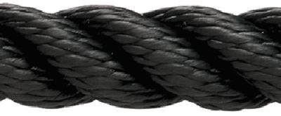 NEW ENGLAND ROPES C6054-12-00025 DOCKLINE 3/8 X 25 NYLON BLACK