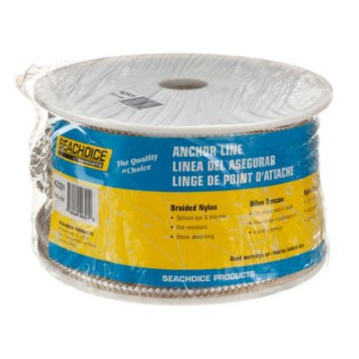 SEACHOICE 42321 ANCHOR LINE GLD/W BRD 3/8X100