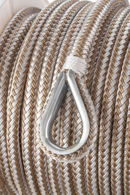 SEACHOICE 42331 ANCHOR LINE GLD/W BRD 3/8X150