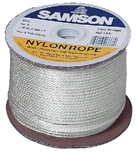 SAMSON ROPE 019 008 005 030 SOLID BRAID NYLON 1/8 X 500FT