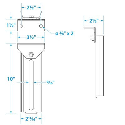 SEACHOICE 55330 SWIVEL BOLSTER BRACKET - 10