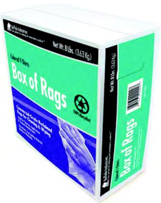 BUFFALO RAGS 10087 RAG-WIPING COLOR 8LB BOX