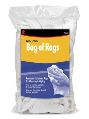 BUFFALO RAGS 10521 RECLAIMED WHITE KNIT WIPERS 1#