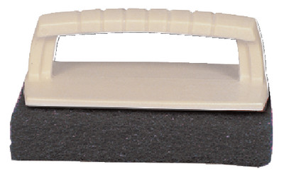 STARBRITE 40131 SCRUB PAD W/HANDLE COARSE BLK