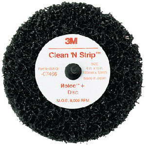 3M 7466 ROLOC DISC 4IN CLEAN FTN STRIP