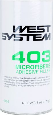 WEST SYSTEMS 403-B MICROFIBERS - 20 LBS