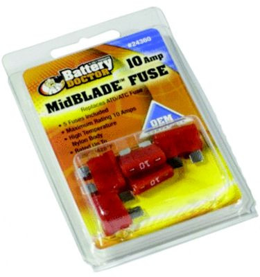 WIRTHCO 24360 FUSE ATO/ATC BLADE 10A 5/PK
