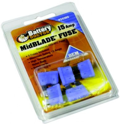 WIRTHCO 24365 FUSE ATO/ATC BLADE 15A 5/PK