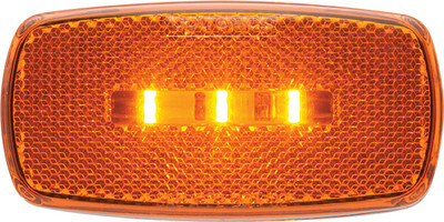 OPTRONICS MCL32RBP LED MARK LIGHT OVAL RED