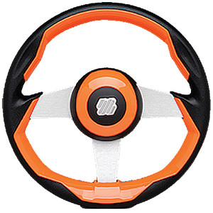 UFLEX GRIMANI O/S STEERING WHL-ORNG GRIP SILVER