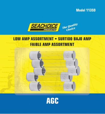 SEACHOICE SC11359 5PC LOW AMP AGC GLASS FUSES