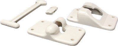 381407 4" T HOLDER COMPLETE POL WHT
