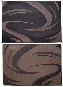 MING'S MARK INC SD8111 MAT-SWISH 8' X11' BLK/BRN