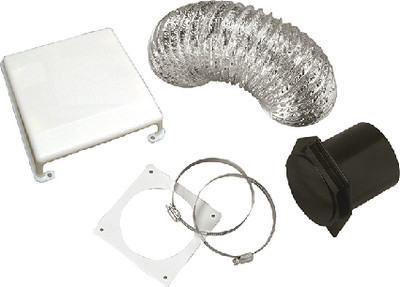WESTLAND SALES VID403A DELUXE DRYER VENT KITWHT. ABS
