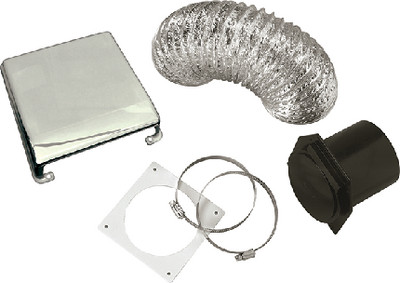 WESTLAND SALES VID403AC DELUXE DRYER VENT KITCRM. ABS