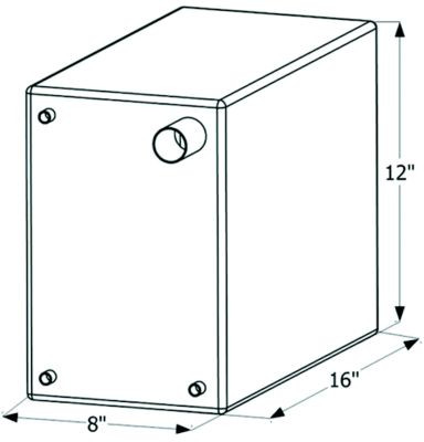 ICON TECHNOLOGIES 12738 FRESH WATER TANK 16X12X8 6G