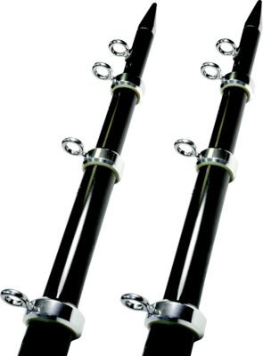 TACO METALS OT-0542BKA15-HD OUTRIGGER-1/2X 15FT BLK/SILV