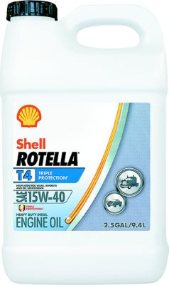 SHELL OIL 550045127 ROTELLA T4 15W40 CK4 2.5 GAL@2