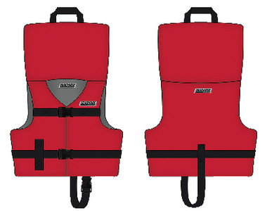 BODY GLOVE VESTS 85420 BLK/RED VEST INFANT
